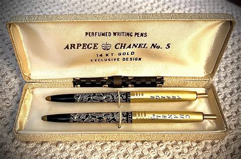 arpege chanel no 5 perfumed writing pens